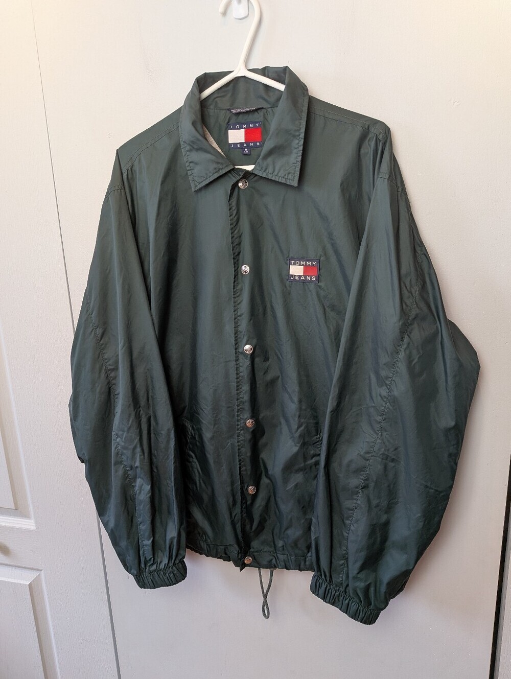 TOMMY HILFIGER Vintage Men (Unisex) Mid Season Coat Size Medium Green Color